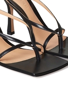 Stretch Leather Sandals